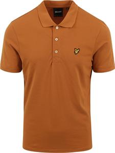 T-shirt Lyle And Scott Polo Plain Oranje