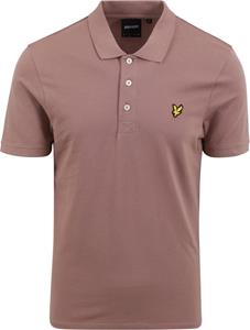 T-shirt Lyle And Scott Polo Plain Oud Roze