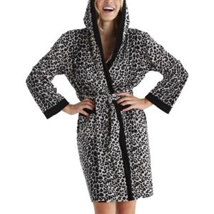 Damella Velour Leo Hoodie Robe 