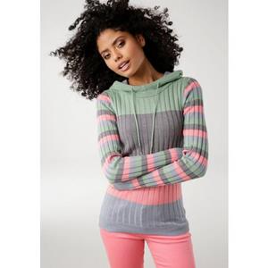 KangaROOS Kapuzenpullover, mit trendigem Colorblocking in verschiedenen Streifenbreiten
