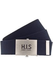 H.I.S Textielen riem Geweven riem met H.I.S-logo op de koppelgesp