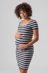 Mamalicious Zwangerschapsjurk met streepmotief, model 'MIA'