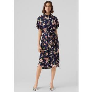 Vero Moda Hemdblusenkleid VMBUMPY SS CALF SHIRT DRESS NOOS