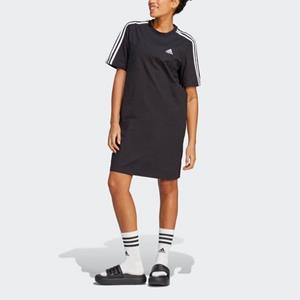 adidas Sportswear Shirtkleid "ESSENTIALS 3STREIFEN SINGLE JERSEY BOYFRIEND KLEID"