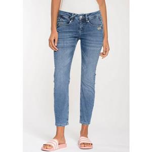 GANG Skinny-fit-Jeans "94NELE X-CROPPED", mit gekreuzten Gürtelschlaufen vorne