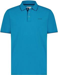 State of Art Pique Polo Petrol Blauw