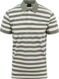 T-shirt Gant Polo Strepen Groen