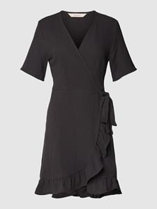 Only Mini jurk van katoen in wikkellook, model 'THYRA'