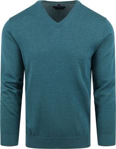 Casa Moda Pullover V-Ausschnitt Petrol Grün