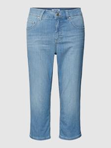 ANGELS 5-Pocket-Jeans Jeans Capri TU mit Used-Look mit Label-Applikationen