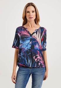 Cecil Schlupfbluse Bluse mit Blättermuster