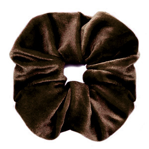 Scrunchie.nl scrunchie Velvet Dark brown