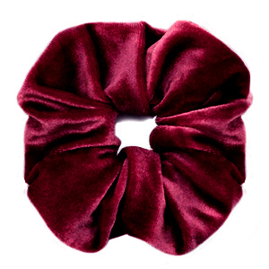 Scrunchie.nl scrunchie Velvet Port red