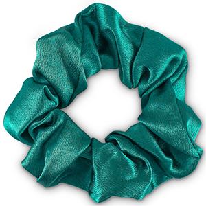 Scrunchie.nl scrunchie Zijde Petrol green