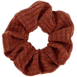 Scrunchie.nl scrunchie Geweven Rust brown