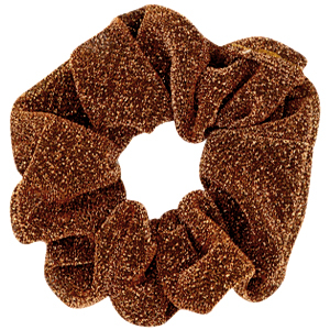 Scrunchie.nl scrunchie Glitter Golden copper