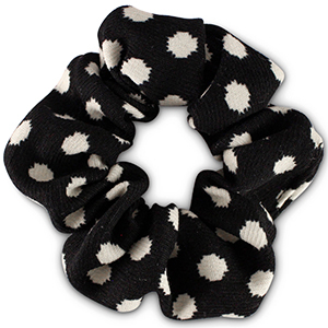 Scrunchie.nl scrunchie Stippen Black-white