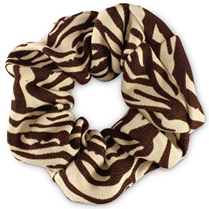 Scrunchie.nl scrunchie Cashmere Cashmere white-brown