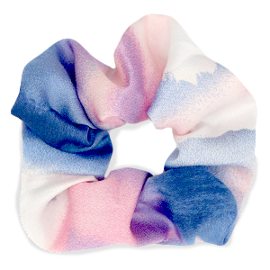 Scrunchie.nl scrunchie Zijde Pink-blue