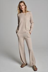 REPEAT cashmere Cashmere trui met ronde hals