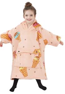 Badjas Ijsjes kindersnuggie fleece - mt. 104 t/m 134