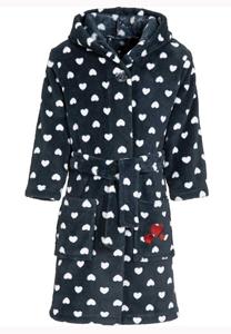 playshoes Hartjes kinderbadjas met capuchon-146/152