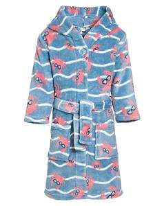 Playshoes badjas Krab Blauw Roze