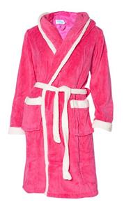 Little Pink-white badjas / Kinderbadjas met capuchon - M (7-8 jaar)