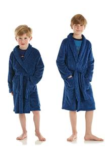 Kinderbadjas blauw