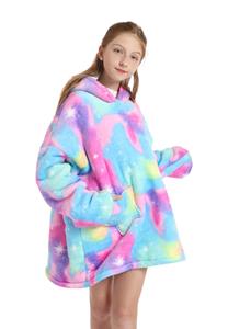 Badjas Kindersnuggie Tie-dye fleece - multicolor - Badrock