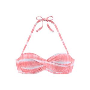 S.Oliver RED LABEL Beachwear Bikinitop met beugels Enja met batikprint en wikkel-look