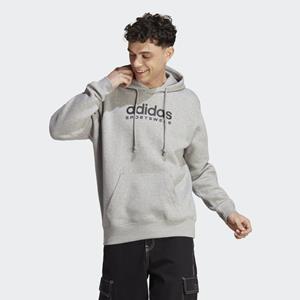 adidas All SZN Fleece Graphic Hoodie Grau