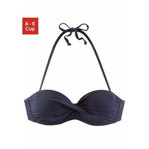 s.Oliver RED LABEL Beachwear Bandeau-bikinitop Spain in effen kleuren met wikkel-look