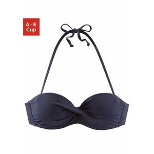 s.Oliver Bandeau-Bikini-Top "Spain", unifarben mit Wickeloptik