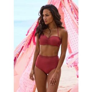 s.Oliver RED LABEL Beachwear Beugelbikinitop in bandeaumodel Aiko met gehaakte look