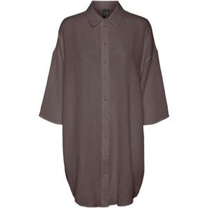 Vero Moda Hemdblusenkleid "VMNATALI 3/4 LONG OVERSHIRT NOOS", mit 3/4 Ärmel