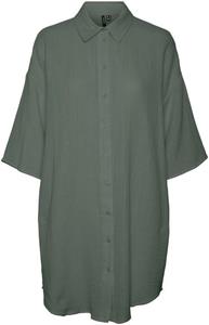 Vero Moda Hemdblusenkleid VMNATALI 3/4 LONG OVERSHIRT NOOS mit 3/4 Ärmel