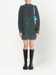 jwanderson JW Anderson Mini-jurk met pailletten logo - Grijs