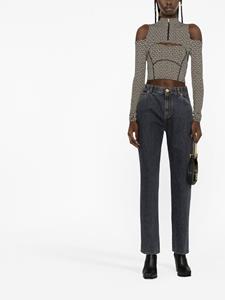 High waist jeans - Zwart