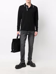philippplein Philipp Plein Poloshirt met geborduurd logo - Zwart