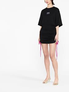 versacejeanscouture Versace Jeans Couture Mini-jurk met logopatch - Zwart