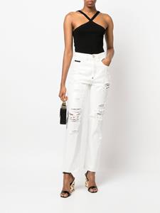 philippplein Philipp Plein Gerafelde jeans - Beige
