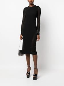 tomford TOM FORD Semi-doorzichtige mini-jurk - Zwart
