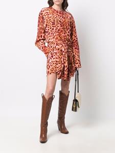 stellamccartney Stella McCartney Mini-jurk met luipaardprint - Roze
