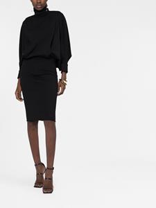 saintlaurent Saint Laurent Mini-jurk met col - Zwart