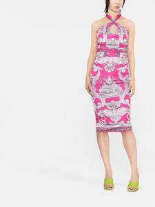 Versace Jurk met Barocco print - Roze
