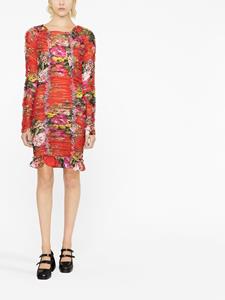mollygoddard Molly Goddard Mini-jurk met bloemenprint - Rood