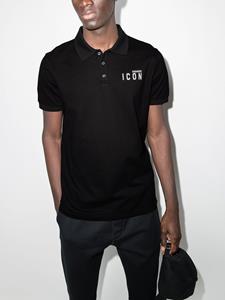 DSQUARED2 Poloshirt met print - Zwart