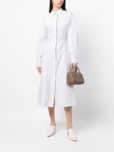 victoriabeckham Victoria Beckham Gestreepte blousejurk - Wit