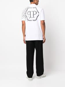 philippplein Philipp Plein Poloshirt met logoprint - Wit